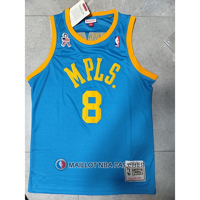 Maillot Los Angeles Lakers Kobe Bryant NO 8 Mitchell & Ness 2001-02 Bleu